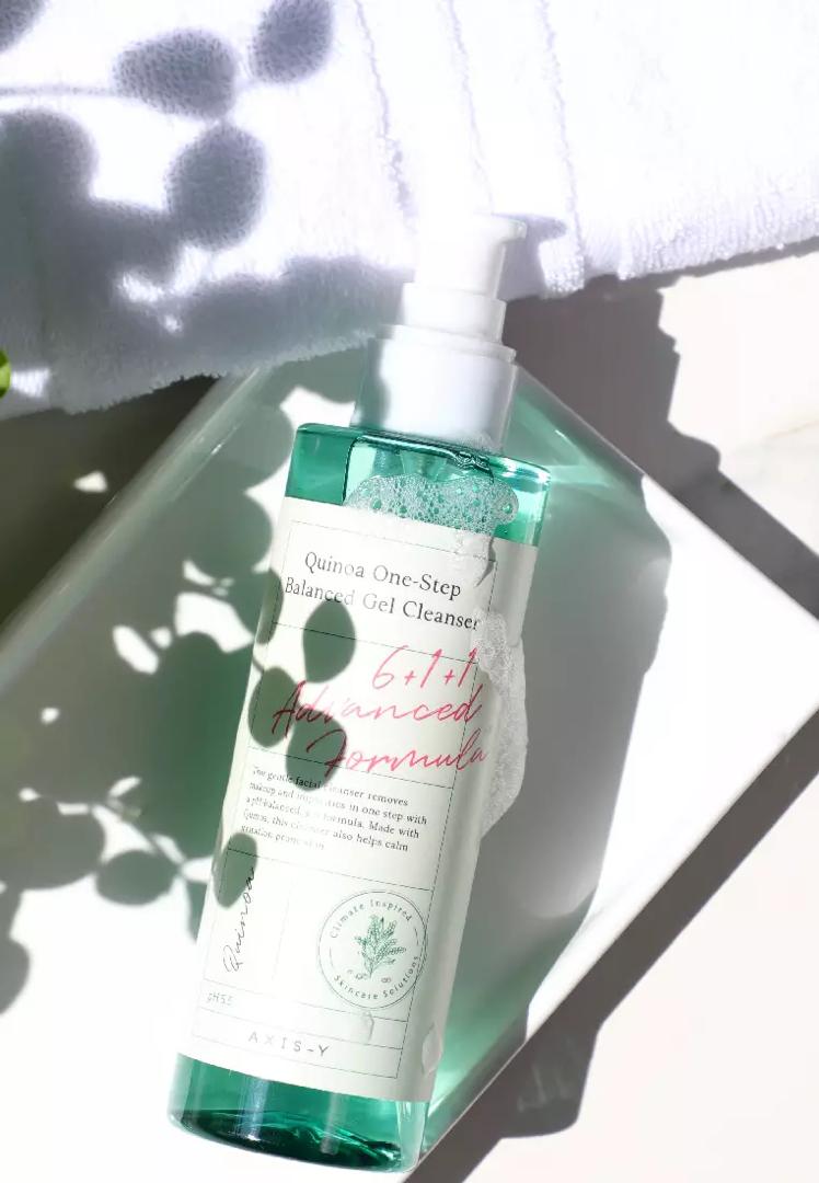 ژل شستشو کینوا ترمیم‌کننده Axis-Y | پاکسازی ملایم و بازسازی پوست